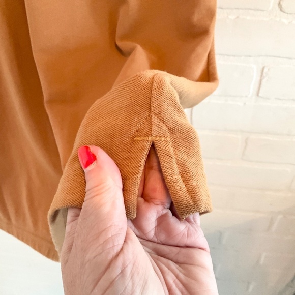 NWOT Inesis Men’s Polo Shirt Short Sleeve Preppy Neutral Golf Camel Tan XL - Picture 5 of 10